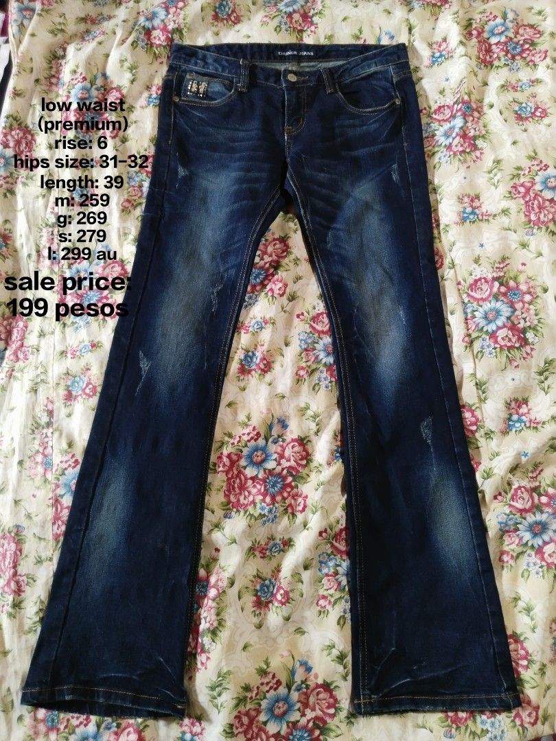Low waist boot cut jeans (Category: Jeans) located in Abucay. Submitted by prettypie.closet (Listing ID 1460749752, Image 1). Description: CAN DO 159 PESOS IF PAYO.