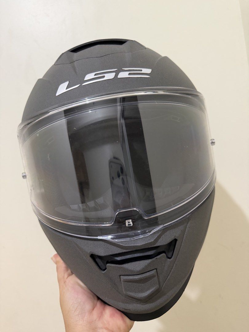 LS2 FF800 Storm II, Mono Matte Concrete (Category: Helmets and other Riding Gears) located in Pasig City. Submitted by babyupot20 (Listing ID 1460898954, Image 2). Description: LS2 FF800 Storm II Color: Mono Matte Concrete Certification: ECE 22.06 Features: KPA shell, dual visor, drop-down sun visor, Pinlock-ready. .