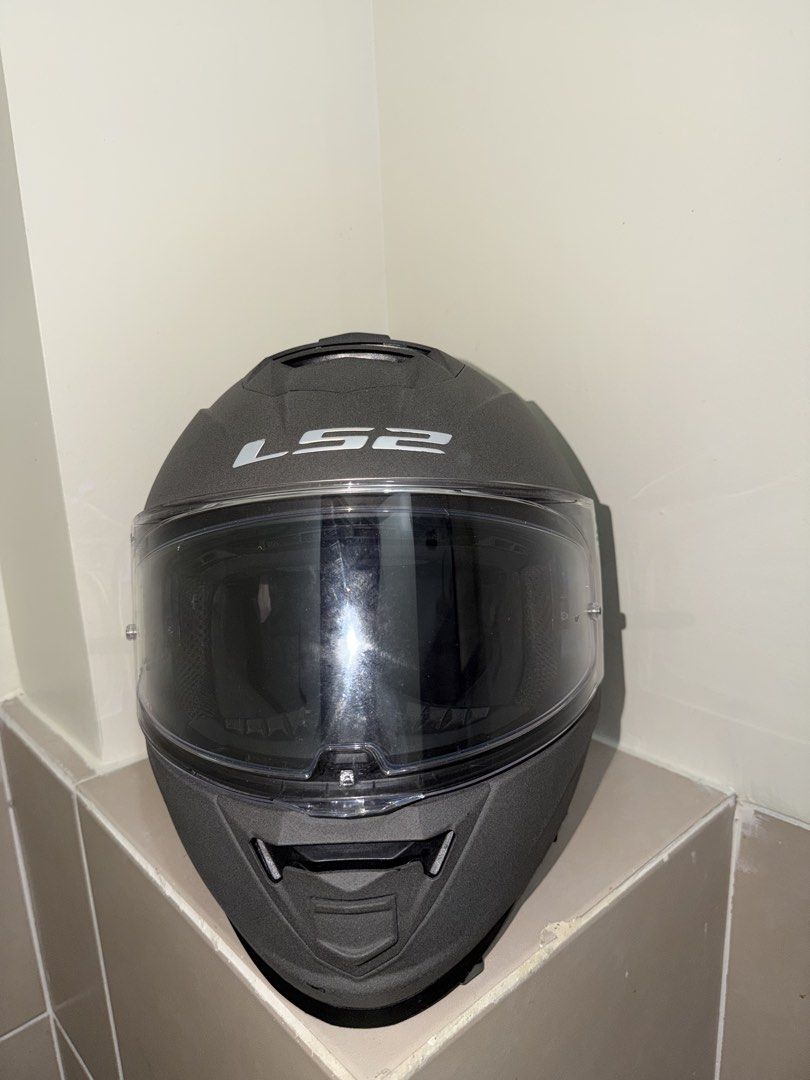 LS2 FF800 Storm II, Mono Matte Concrete (Category: Helmets and other Riding Gears) located in Pasig City. Submitted by babyupot20 (Listing ID 1460898954, Image 1). Description: LS2 FF800 Storm II Color: Mono Matte Concrete Certification: ECE 22.06 Features: KPA shell, dual visor, drop-down sun visor, Pinlock-ready. .