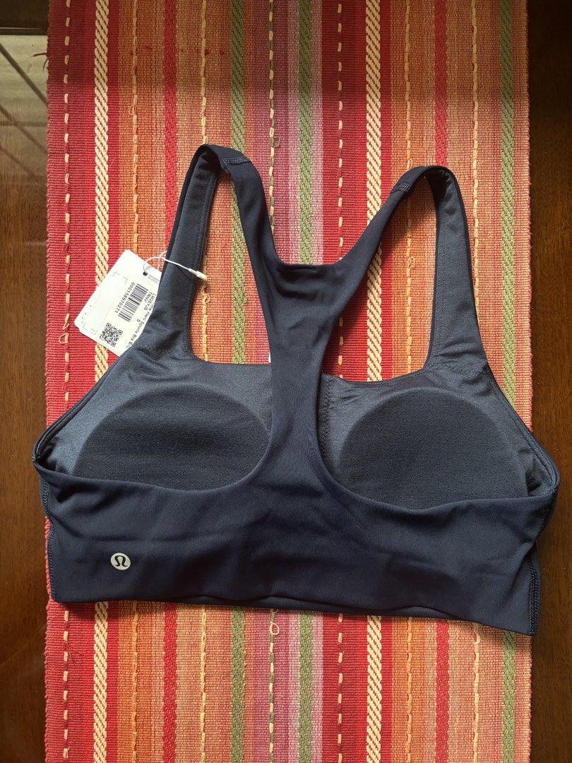 Lululemon All-Time High Bra Black Size (Category: Activewear) located in Las Pinas. Submitted by ziggyt (Listing ID 1460811912, Image 2). Description: On hand and ready to ship. Guaranteed original from Canada. Color: true navy Item posted are not affiliated with brand..