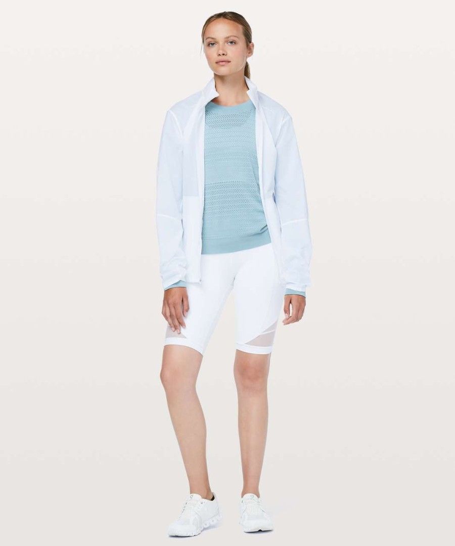 Lululemon breeze by Long sleeve (dot 8) (Category: Activewear) located in Arayat. Submitted by keenwolf-a7b5 (Listing ID 1460915267, Image 3). Description: - Light blue Lululemon long sleeve top - dot 8 - Features a perforated pattern for enhanced breathability - Classic crew neck design - Versatile for workouts or everyday casual wear - Lightweight and comfortable fabric.