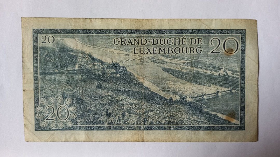 Luxembourg banknote (Category: Currency) located in Manila. Submitted by gatleo (Listing ID 1460769107, Image 2). Description: Cubao meetup only..