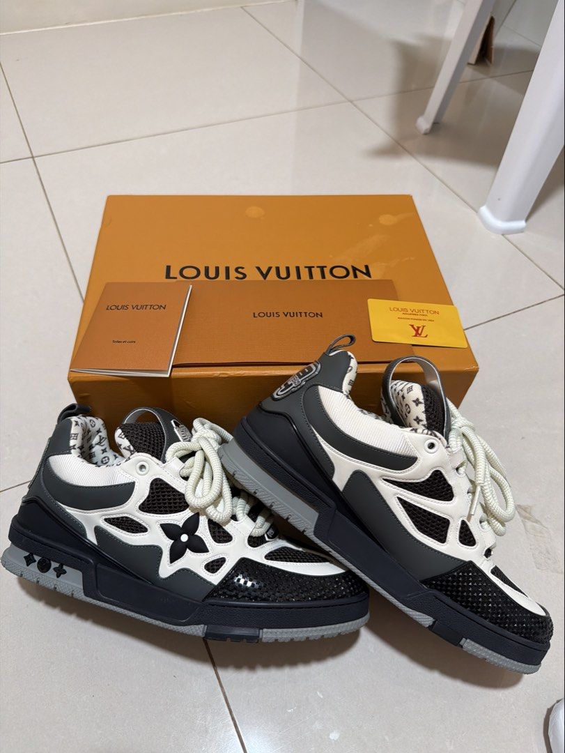 Louis Vuitton skate Lv Skate Sneaker (Category: Sneakers) located in Bacolor. Submitted by ilovereps (Listing ID 1460716887, Image 1). Description: Louis Vuitton Skate • Size - 43 (better fit for a size 42 foot • Complete with box, shoe dust bag, papers, card. • The only issue is slightly heel drag (can be seen in the last pic) • ONLY WORE ONCE! • thick tongues (not boneless) and thick double laces. • can do meet up at the listed location (cant g