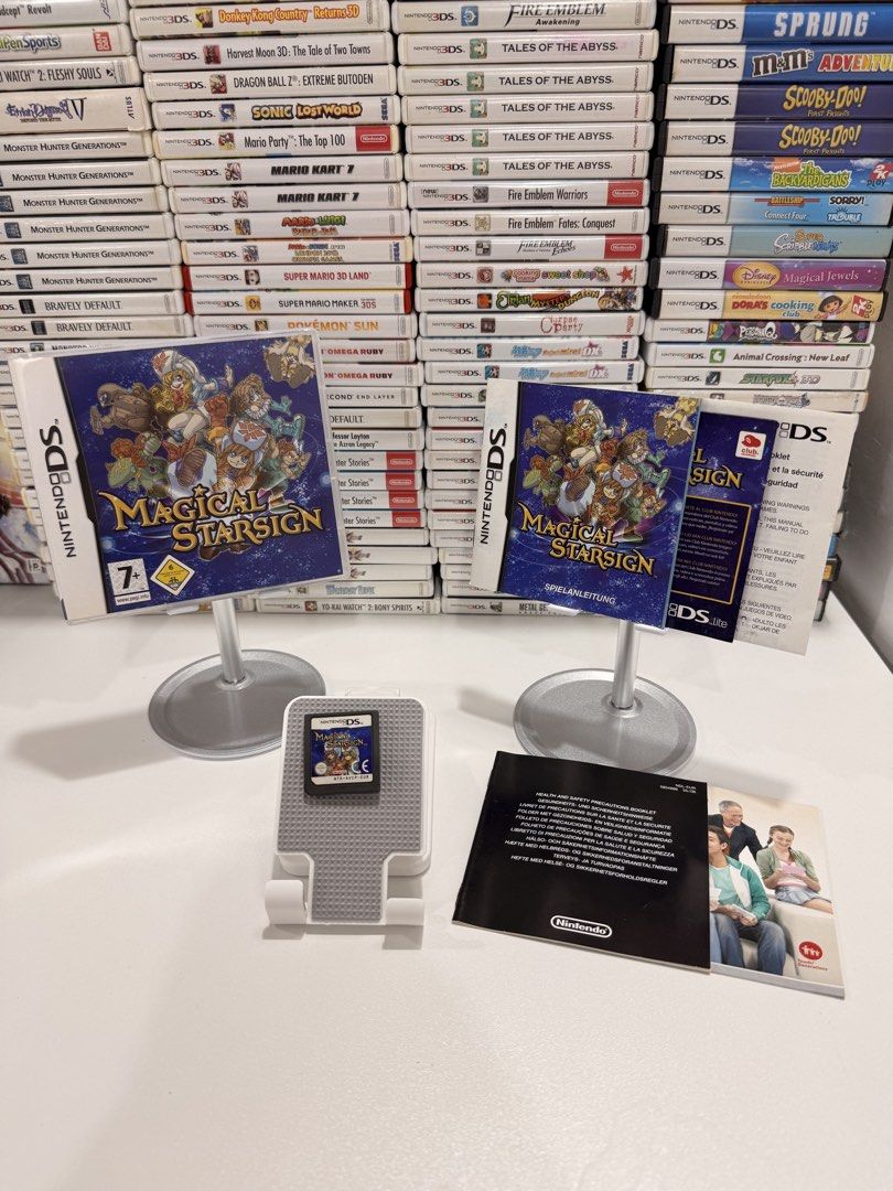 Magical Starsign (PAL) DS/2DS/3DS Game (Category: In-Game Products) located in Baliuag. Submitted by mostlyaboutnintendo (Listing ID 1460858256, Image 1). Description: 📌 [External link] 📢 COMPLETE IN CASE AND MANUAL/s ✔️ Authentic ✔️ Mabilis ma-read mismong cartridge ✔️ Guaranteed tested and working ✔️ Will always send tested pics before ship out ✔️ Clean Pins ✔️ EUR Region — playable in English ✔️ Nintendo DS games are not region-locked and ca