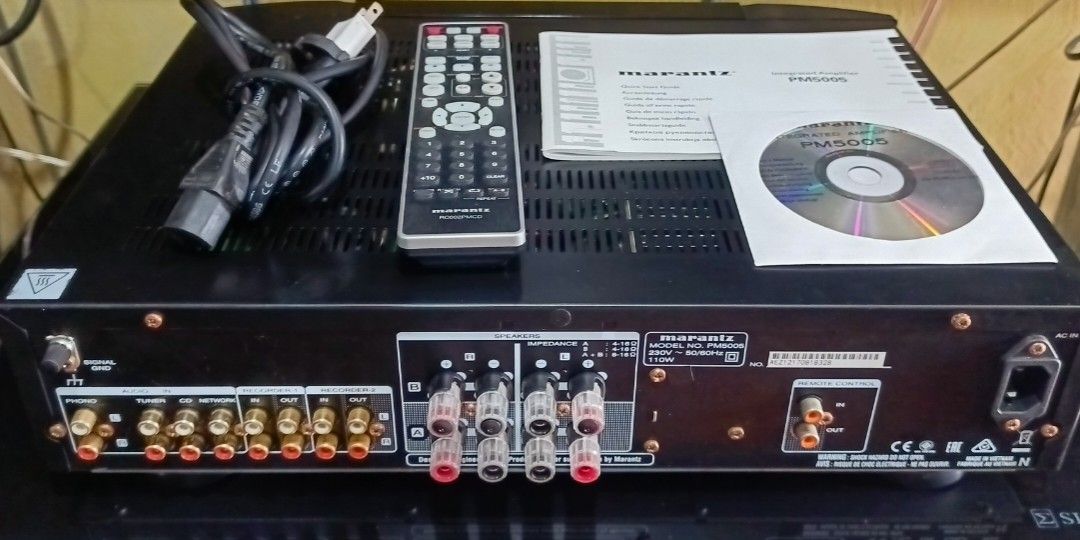 Marantz PM-5005 Complete No Issues (Category: Soundbars, Speakers & Amplifiers) located in Taguig. Submitted by fjdsoundvision_2013 (Listing ID 1460787884, Image 2). Description: selling my pre loved integrated amplifier no repairs complete with orig remote, manual and box in excellent condition. spare amp not being use..