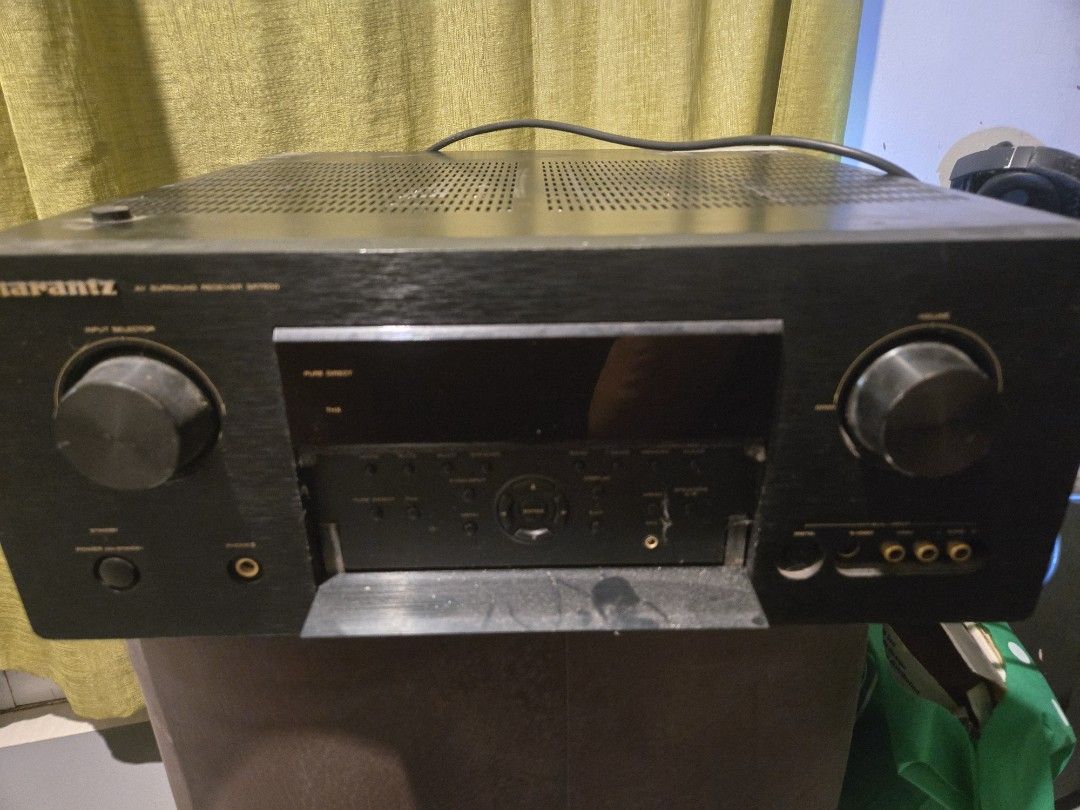 Marantz SR7500 AV Surround Receiver (Category: Soundbars, Speakers & Amplifiers) located in Manila. Submitted by raylit21 (Listing ID 1460716684, Image 2). Description: - Marantz AV Surround Receiver SR7500 - Supports advanced surround sound: SRS Circle Surround II, DTS, Dolby Digital EX, THX Surround EX - Convenient front panel controls: Input selector, volume knob, power on/standby, headphone jack - Special listening modes: Pure Direct and THX 