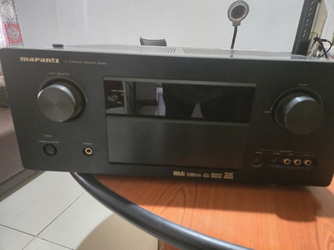 Marantz SR7500 AV Surround Receiver (Category: Soundbars, Speakers & Amplifiers) located in Manila. Submitted by raylit21 (Listing ID 1460716684, Image 1). Description: - Marantz AV Surround Receiver SR7500 - Supports advanced surround sound: SRS Circle Surround II, DTS, Dolby Digital EX, THX Surround EX - Convenient front panel controls: Input selector, volume knob, power on/standby, headphone jack - Special listening modes: Pure Direct and THX 