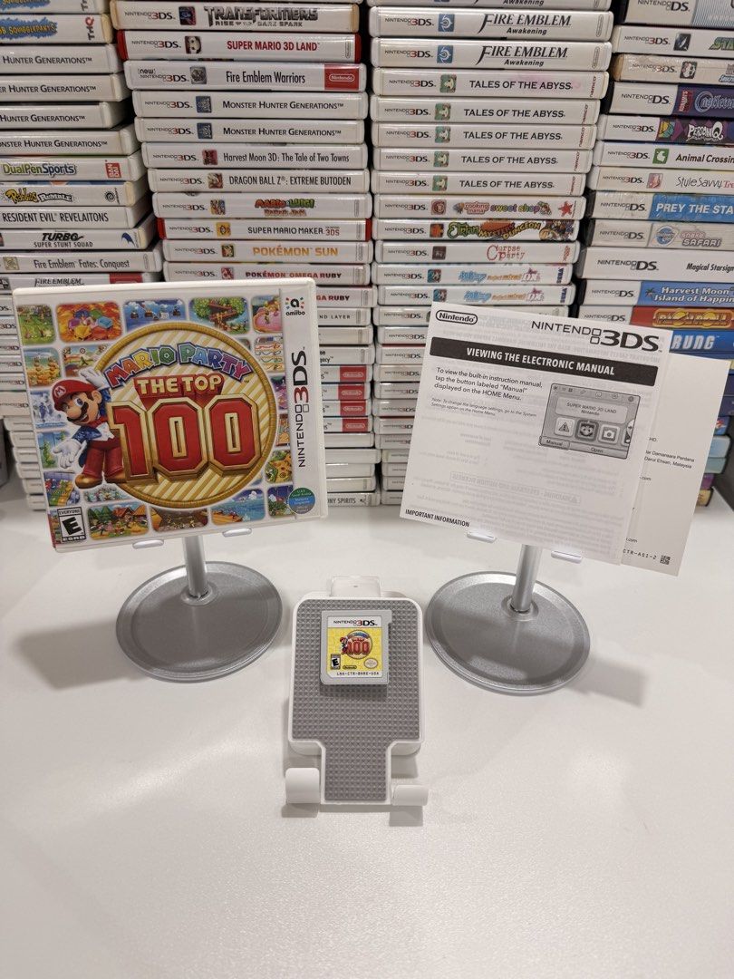 Mario Party: The Top 100 3DS/2DS Game (Category: In-Game Products) located in Baliuag. Submitted by mostlyaboutnintendo (Listing ID 1460906420, Image 1). Description: 📌 https://linktr.ee/mostlyaboutnintendo 📢 COMPLETE IN CASE AND MANUAL/s ✔️ Authentic ✔️ Mabilis ma-read mismong cartridge ✔️ Guaranteed tested and working ✔️ Will always send tested pics before ship out ✔️ Clean Pins ✔️ US Version Mario Party: The Top 100 brings together 100 class