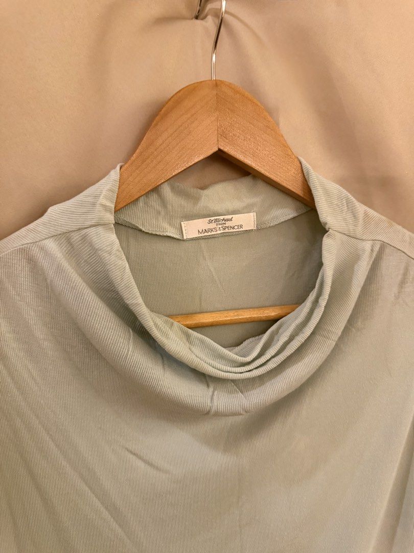 Marks & Spencer cowl neck basic classy top (Category: Blouses) located in Manila. Submitted by 414studio (Listing ID 1460895856, Image 2). Description: Fits small to medium Stretchy and soft fabric.