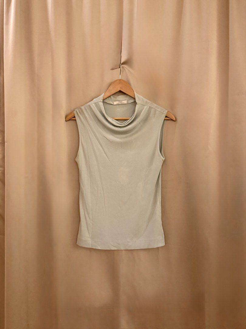 Marks & Spencer cowl neck basic classy top (Category: Blouses) located in Manila. Submitted by 414studio (Listing ID 1460895856, Image 1). Description: Fits small to medium Stretchy and soft fabric.