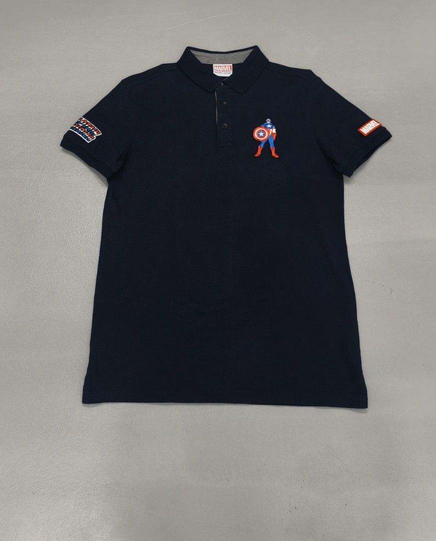MARVEL CAPT. AMERICA MEDIUM (Category: Tshirts & Polo Shirts ) located in Cagayan de Oro. Submitted by 2optimusprime8 (Listing ID 1460821752, Image 3). Description: ---M4RVEL CAPT. AMERICA 🖤❤️🖤 ---100 % AUTHENTIC ---SIZE 95 MEDIUM W-19.5 L-28 ---PLS REFER TO DIMENSIONS ---EXCELLENT CONDITION 9.5/10 ---NO ISSUE ---SUPER NICE COLOR 🖤 ---750 ONLY.
