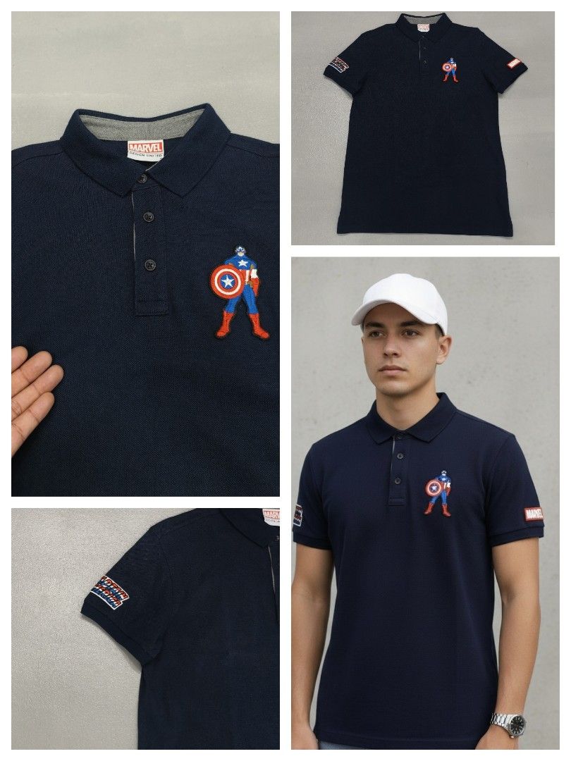 MARVEL CAPT. AMERICA MEDIUM (Category: Tshirts & Polo Shirts ) located in Cagayan de Oro. Submitted by 2optimusprime8 (Listing ID 1460821752, Image 1). Description: ---M4RVEL CAPT. AMERICA 🖤❤️🖤 ---100 % AUTHENTIC ---SIZE 95 MEDIUM W-19.5 L-28 ---PLS REFER TO DIMENSIONS ---EXCELLENT CONDITION 9.5/10 ---NO ISSUE ---SUPER NICE COLOR 🖤 ---750 ONLY.