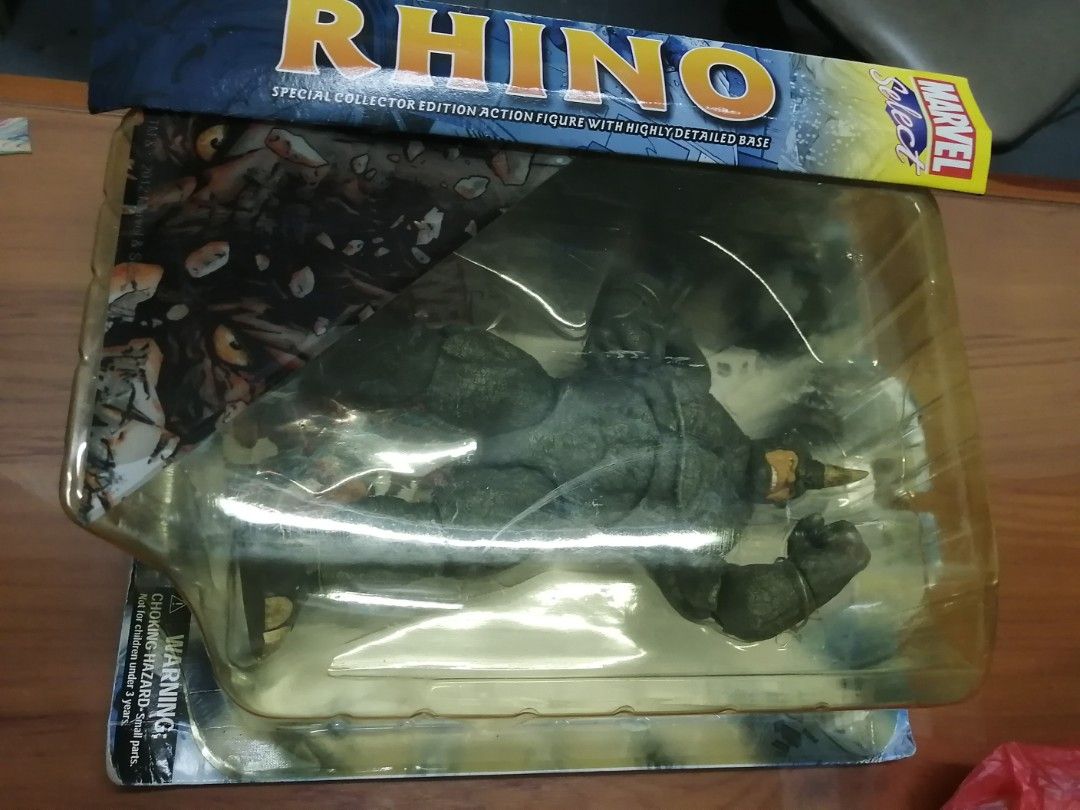 Marvel select rhino (Category: Figurines & Statues) located in Quezon City. Submitted by ghenared123 (Listing ID 1460739808, Image 2). Description: Marvel select rhino Aunthentic Brandnew 5k (box not in mint condition).