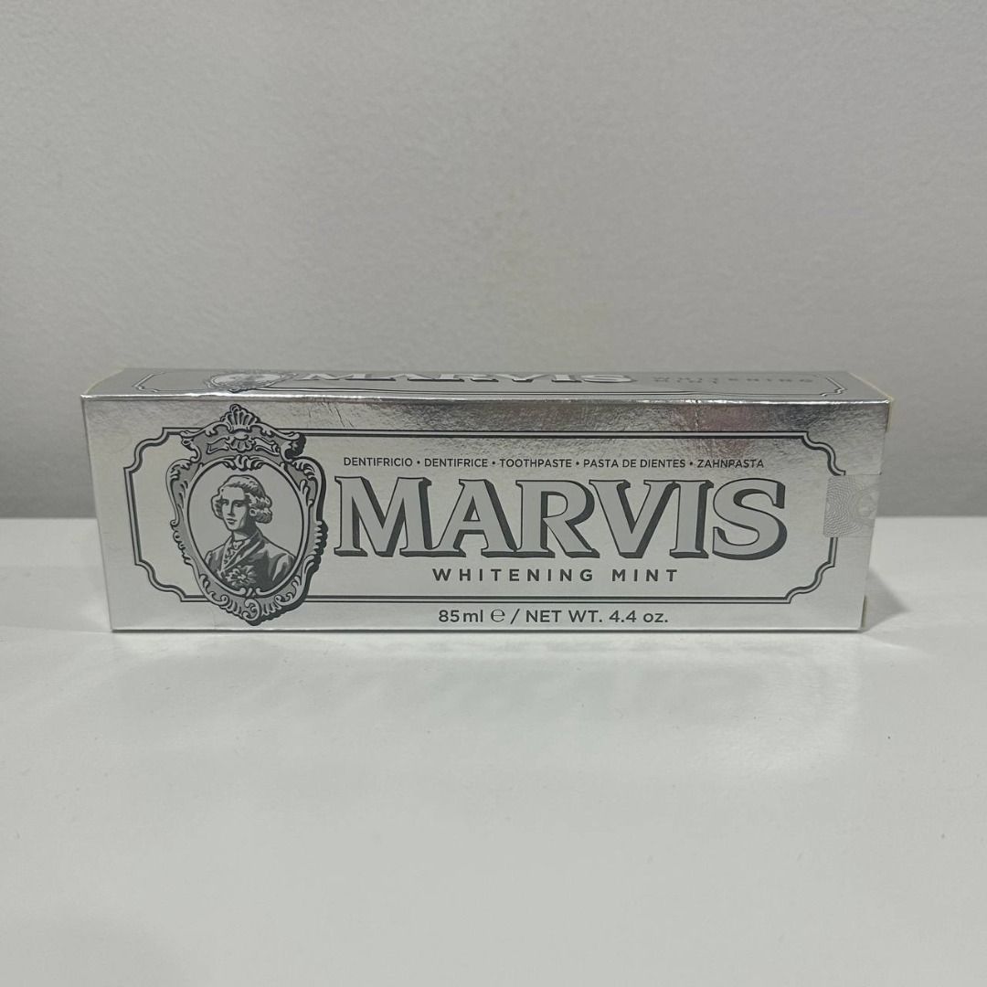 Marvis Whitening Mint Toothpaste 85ml [Sealed] (Category: Oral Care) located in Quezon City. Submitted by autumnhaulz (Listing ID 1460888412, Image 1). Description: - Marvis Whitening Mint Toothpaste - Size: 85ml (4.4 oz) - Flavor: Whitening Mint - Benefits: Keeps teeth bright and fresh - Experience: A minty clean feeling.