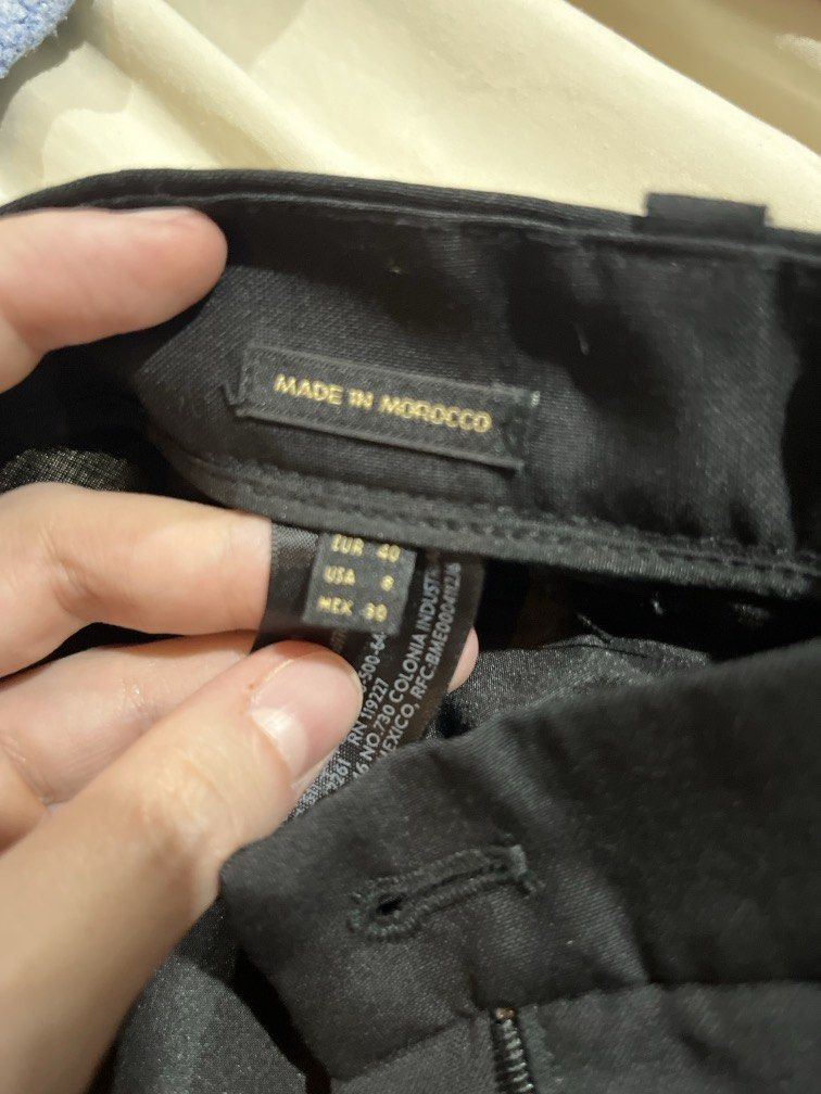 Massimo Black trousers (Category: Other Bottoms) located in Taguig. Submitted by tmercado (Listing ID 1460792593, Image 3). Description: High waist, wide leg straight RFS - bought wrong size.