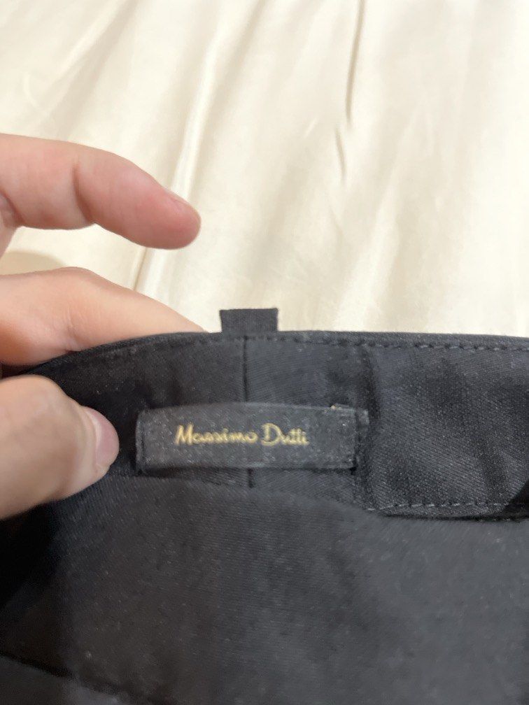 Massimo Black trousers (Category: Other Bottoms) located in Taguig. Submitted by tmercado (Listing ID 1460792593, Image 2). Description: High waist, wide leg straight RFS - bought wrong size.