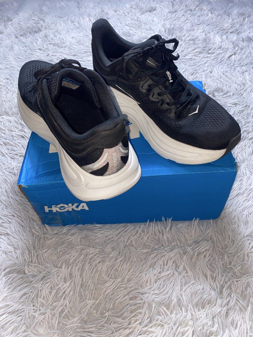 Men's HOKA Bondi 9 | Black White (Category: Sneakers) located in Sibulan. Submitted by hunt_mafia (Listing ID 1460724760, Image 3). Description: Men’s HOKA Bondi 9 | Black White | Size USA 9.5D l UK 9 l EU 43 1/3 l JPN 27.5 Excellent condition Used but not abuse No issue Price:2k+sf Perfect forrunners, walkers, and anyone who values comfort, the HOKA Bondi 9 is built to go the distance while keeping your feet happy. THESE ARE EXTRA WIDE (4E) SIZE