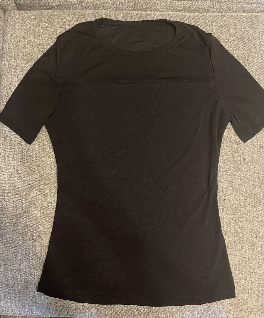 Mesh Sleeve Sheer Top (Category: Blouses) located in Quezon City. Submitted by mfordma (Listing ID 1460910358, Image 1). Description: BRAND NEW Originally bought for 560.00 Doing a little closet decluttering! ✨ Letting go of some pieces that are still in great condition and looking for a new home. 🤍 Brand: BKK Size: Free size Color: Black Description: - Very stretchable stylish black top - Features sheer mesh sleeves and neckline detail - Made f
