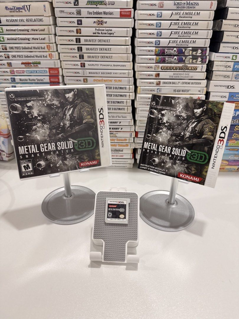 Metal Gear Solid 3D: Snake Eater 3DS/2DS Game (Category: In-Game Products) located in Baliuag. Submitted by mostlyaboutnintendo (Listing ID 1460912529, Image 1). Description: 📌 https://linktr.ee/mostlyaboutnintendo 📢 COMPLETE IN CASE AND MANUAL/s ✔️ Authentic ✔️ Mabilis ma-read mismong cartridge ✔️ Guaranteed tested and working ✔️ Will always send tested pics before ship out ✔️ Clean Pins ✔️ US Version Metal Gear Solid 3D: Snake Eater brings th