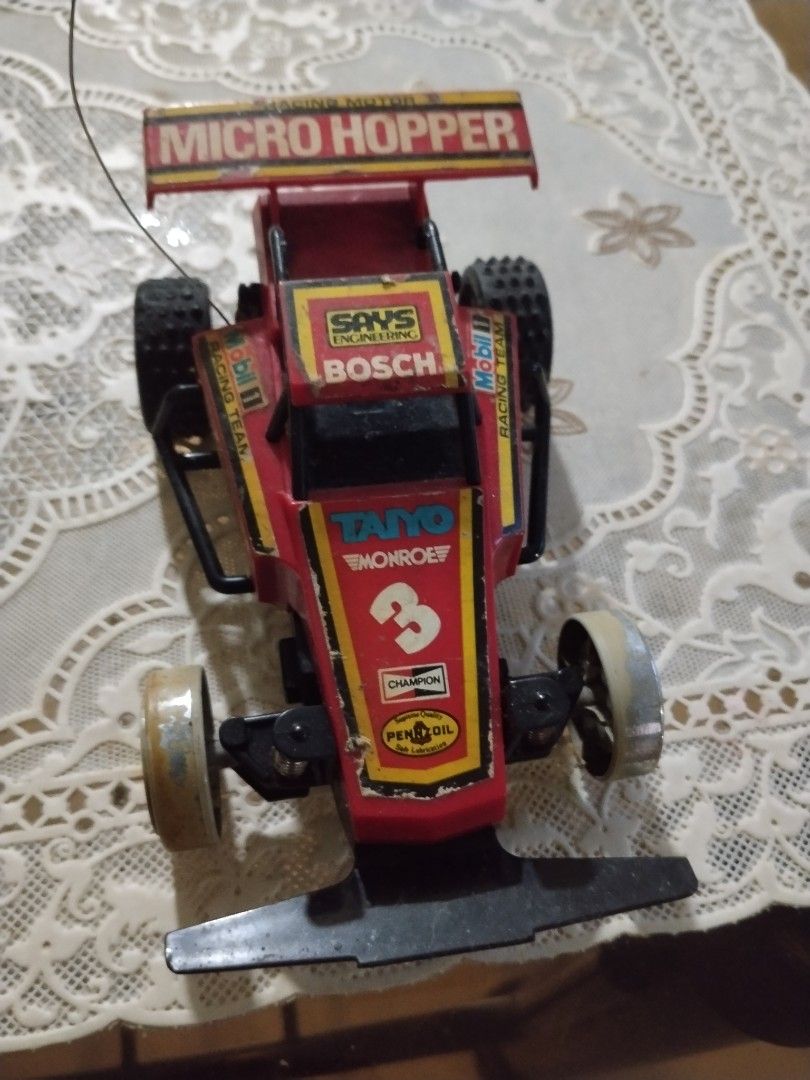 micro hopper 1988 vintage (Category: Vehicle & Diecast Models) located in Manila. Submitted by cruzivanpatrick (Listing ID 1460723108, Image 1). Description: micro hopper 1988 no remote unit car only not tested working battery has corosion pm meet up lrt 1 abad santos station tondo manila deliver kayo mag book g cash shipping lbc and jrs only.