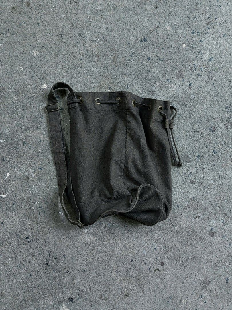 Military Type Drawstring Bag (Category: Backpacks) located in Taguig. Submitted by xurocurations (Listing ID 1460779023, Image 1). Description: (Laidflat Dimensions) -17 Inches Height -15 Inches Width (Stains, Sign of Usage).