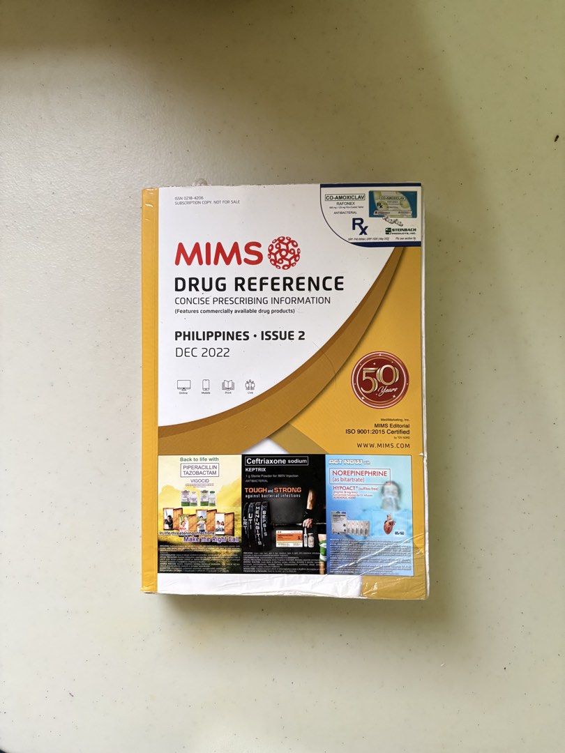 MIMS Dec 2022 Edition (Category: Textbooks) located in Naga. Submitted by dangmarket (Listing ID 1460810704, Image 1). Description: see pics for flaws .