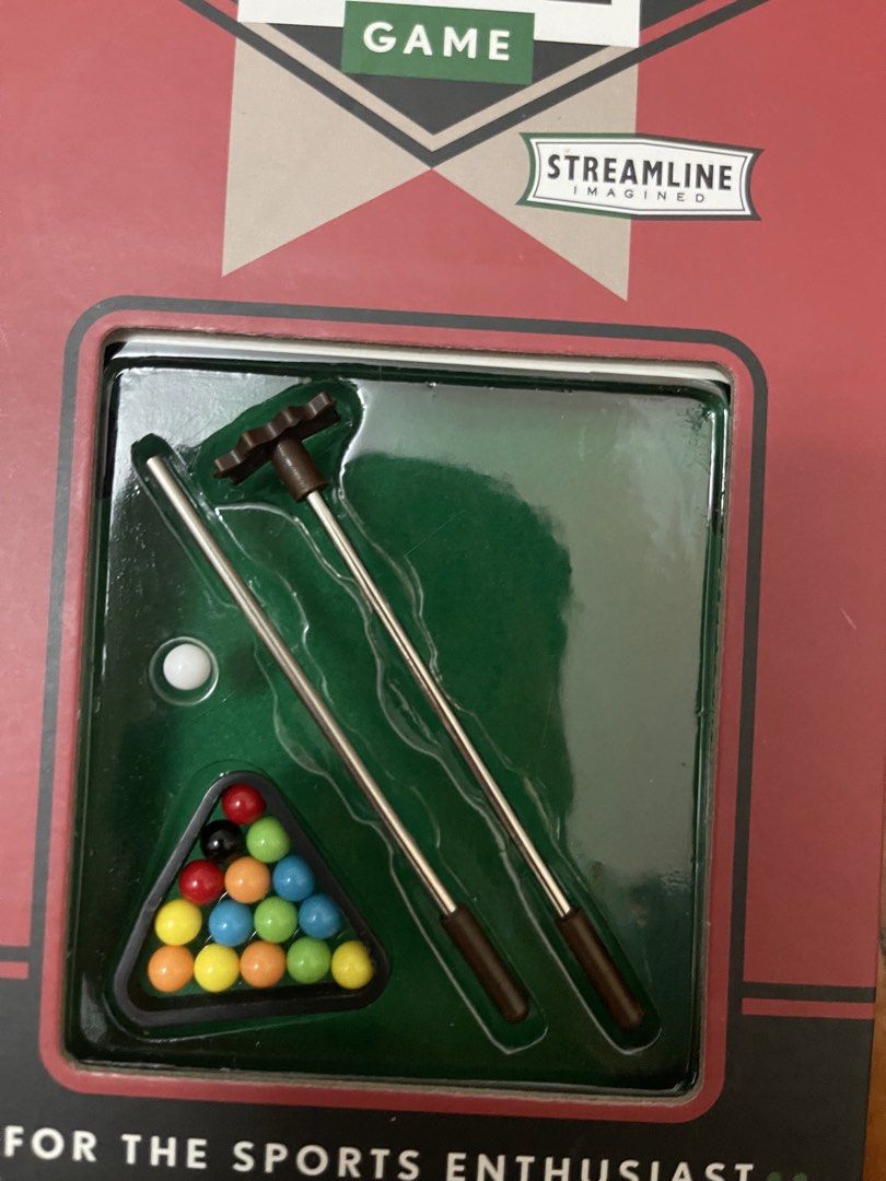 Mini tabletop billiards table (Category: Billiards and Bowling) located in San Juan City. Submitted by borgasm (Listing ID 1460868978, Image 2). Description: Mini tabletop pool table - easy to use and keep - quick setup for games on the go - perfect for board and tabletop games MOP: Cash, GCash, GoTyme, MariBank MOD: meetup highly preferred (see location below).