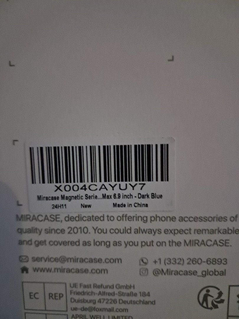 Mira case iphone 16 pro max (Category: Cases & Sleeves) located in Manila. Submitted by aliyahhh06 (Listing ID 1460836236, Image 3). Description: Fullbody case including a built in 2 screen protector and camera lens protection (opened but never used).