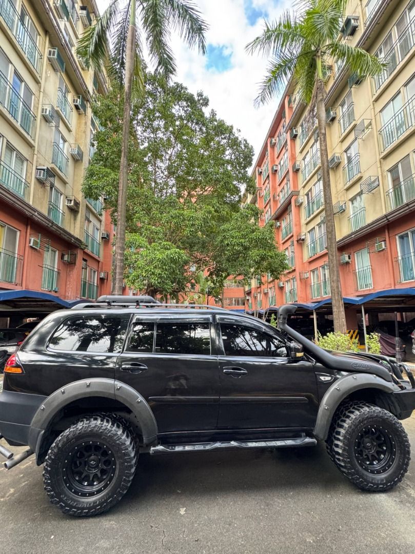 Mitsubishi Montero Sport Auto (Category: Used Cars) located in Paranaque City. Submitted by sammmynunez (Listing ID 1460837509, Image 3). Description: MITSUBISHI MONTERO SPORT 2012 158k odo Friday coding 4-inch Suspension Lift 305/65 R17 Magwheels Front & Back Steel Bumper Metal Skidplate Snorkel Universal Antenna (Slightly negotiable upon viewing).