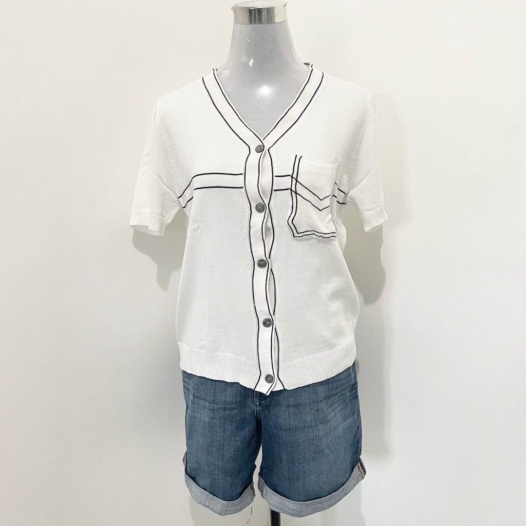 M-L Buttondown Classy Knitted Tops (Category: Blouses) located in Bacolor. Submitted by chicn_classy (Listing ID 1460715967, Image 2). Description: .
