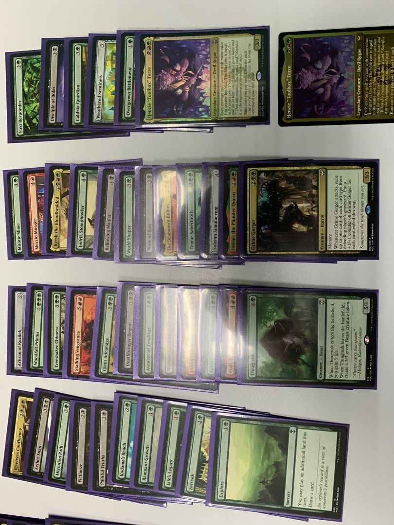 MTG Riveteers Rampage precon deck (Category: Raw Singles) located in Pasay City. Submitted by artmanl (Listing ID 1460844908, Image 3). Description: Selling my MTG Streets of New Capenna: Riveteers Rampage Commander Deck. * Opened but NEVER PLAYED * Cards were sleeved and stored after opening * Complete 100-card Commander deck * Includes Pro-Deck Box * Includes original commander, Henzie “Toolbox” Torre * Not splitting Key cards include Rain of R