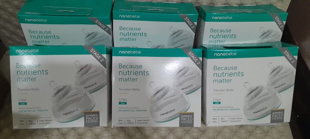 Nanobébé Stage 2 Transition Bottles - 2 Pack Teal (Category: Breastfeeding & Bottle Feeding) located in Baguio. Submitted by rozel047 (Listing ID 1460772712, Image 3). Description: - Nanobébé Stage 2 Transition Bottles - Mimics breastfeeding for instinctual transition - BPA-free - 8oz (240ml) capacity - Innovative snap closure - Supports paced feeding - Comes in a 2-pack - Color: Teal.