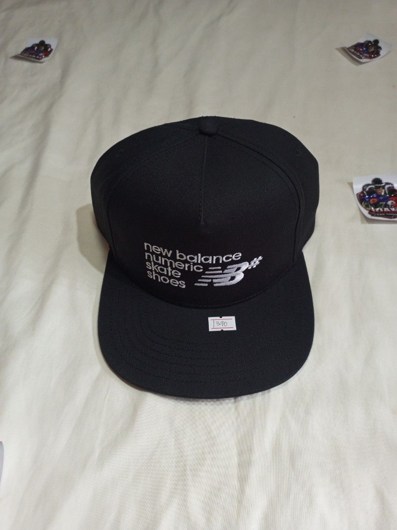 New Balance Numeric Skate Shoes Snapback Cap (Category: Caps & Hats) located in General Santos City (Dadiangas). Submitted by nonoks1234 (Listing ID 1460919955, Image 1). Description: - Black New Balance Numeric snapback cap - Embroidered New Balance Numeric Skate Shoes logo on front - Classic flat brim design - Adjustable snapback closure for a custom fit - Ideal for everyday wear or skating.