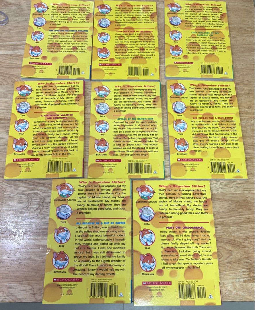 New Geronimo Stilton (Category: Children's Books) located in Marikina City. Submitted by thrifty_trinkets_by_anais (Listing ID 1460817016, Image 2). Description: 🌸 Selling own preloved/brand new items for less - EVERYTHING is negotiable as long as REASONABLE in price 🤗 🙏🏻 Please also check my account for more marked down items 🫶 📍Marikina near S&R/Uniqlo 💳 Maribank/Maya/Gcash 🏍️ Grab/Lalamove/J&T (by schedule) 🗓️ Offers/Reservations will