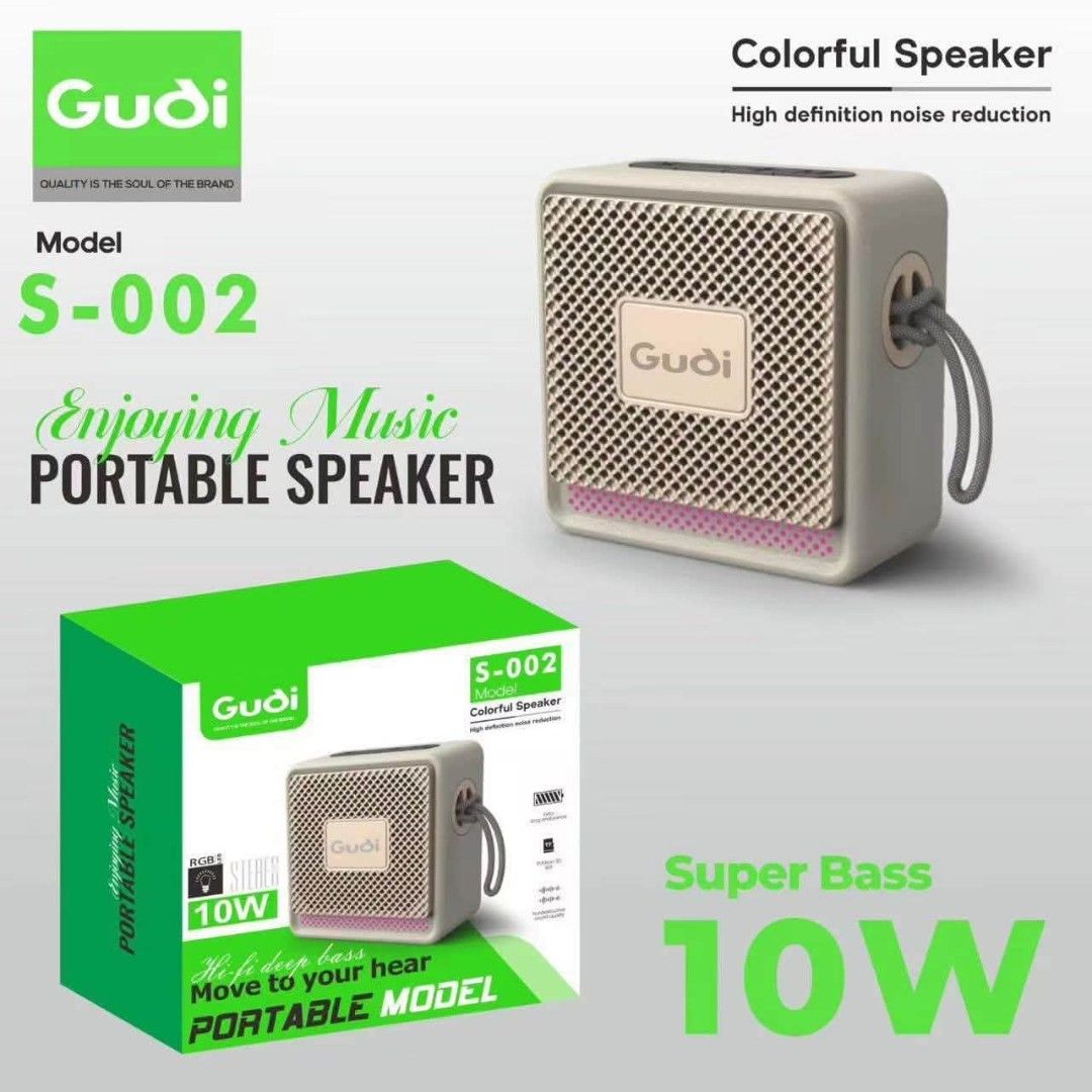 New😍😍😍 Gudi mini Bluetooth speaker (Category: Soundbars, Speakers & Amplifiers) located in Manila. Submitted by chellesshop (Listing ID 1460761469, Image 3). Description: .