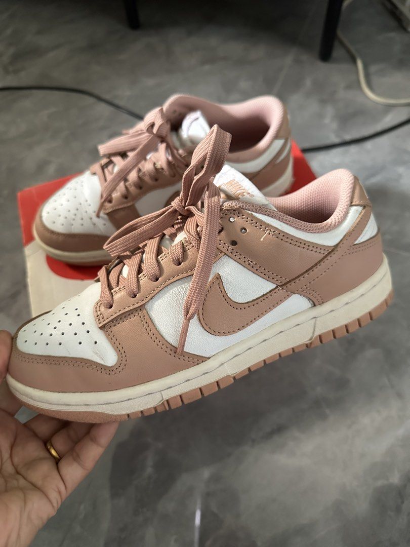 Nike Dunk Low Pink White (Category: Sneakers) located in Paombong. Submitted by essdeclutter (Listing ID 1460723113, Image 2). Description: - Nike Dunk Low -6.5 Womens - Colorway: Pink and White - Classic silhouette - Includes original Nike box - Ideal for everyday wear.
