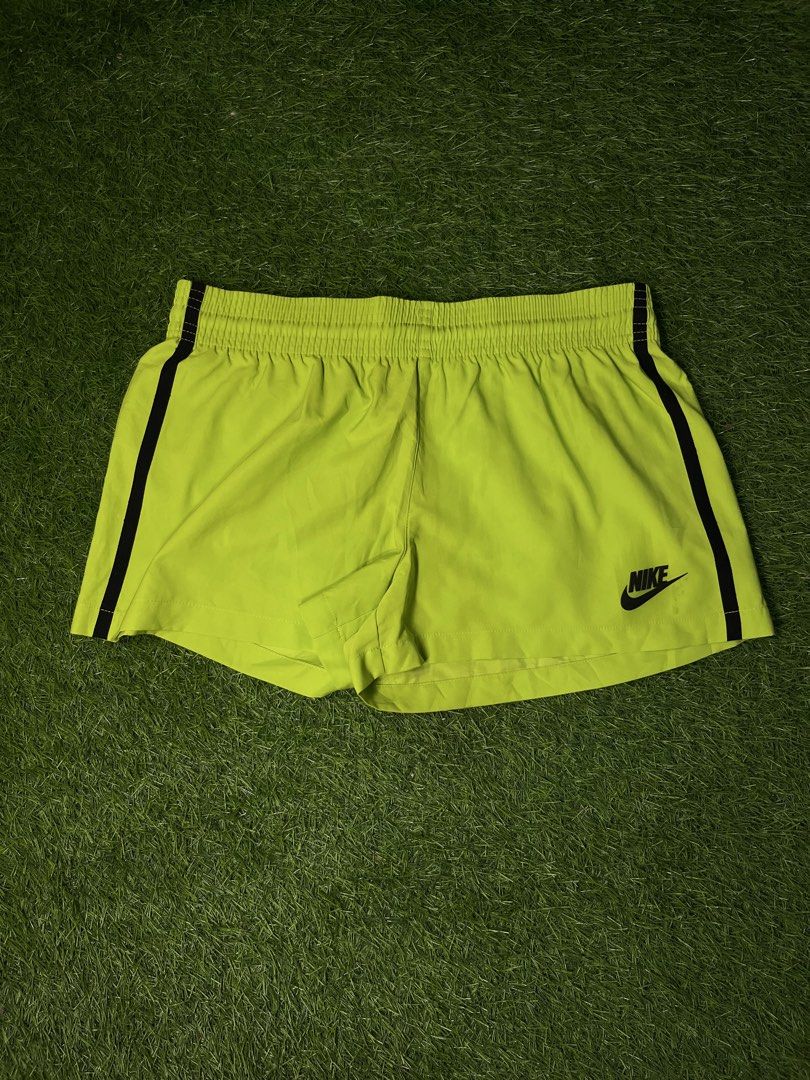 Nike neon yellow running shorts (Category: Announcements) located in Davao. Submitted by chrstphr_dln (Listing ID 1460865461, Image 1). Description: EXCELLENT CONDITION DIMENSIONS:W28-30 L11.