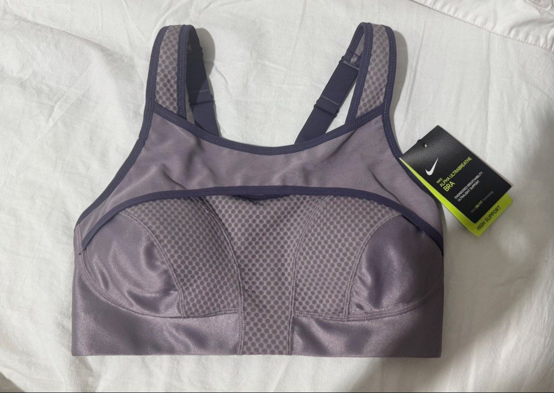 Nike Sports Bra (Category: Activewear) located in Marikina City. Submitted by prelovedbybaci (Listing ID 1460817649, Image 1). Description: Nike Sports Bra Purple Size: Small Never worn, brand new RFS: Was just never able to use it Bought it for 3k .