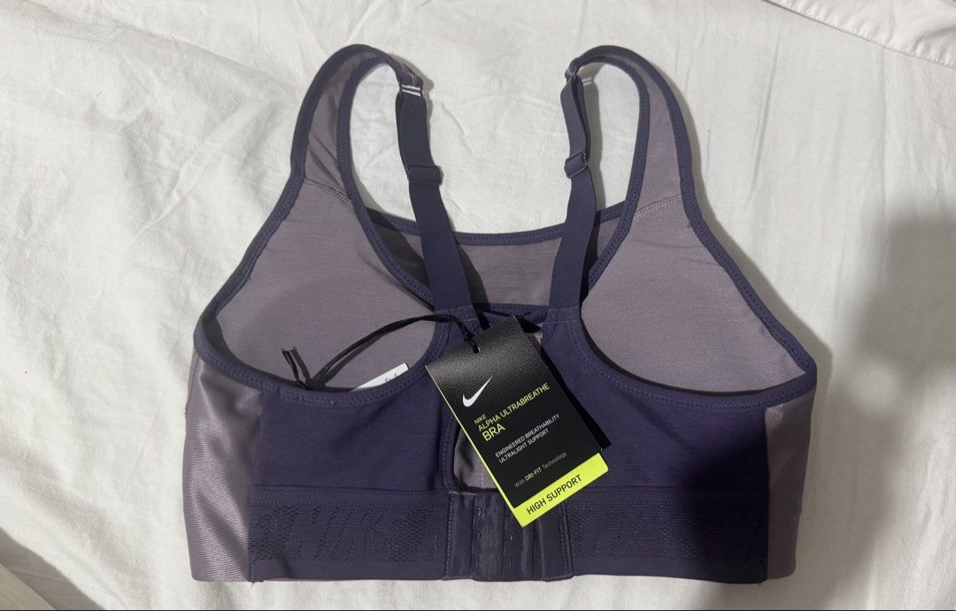 Nike Sports Bra (Category: Activewear) located in Marikina City. Submitted by prelovedbybaci (Listing ID 1460817649, Image 3). Description: Nike Sports Bra Purple Size: Small Never worn, brand new RFS: Was just never able to use it Bought it for 3k .