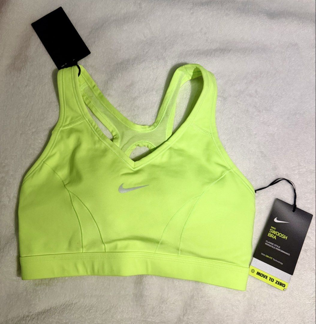 Nike Swoosh Bra (Category: Activewear) located in Cebu City. Submitted by thestylemd (Listing ID 1460906344, Image 2). Description: Nike sports bra with tags Brand new Fits medium Extra .
