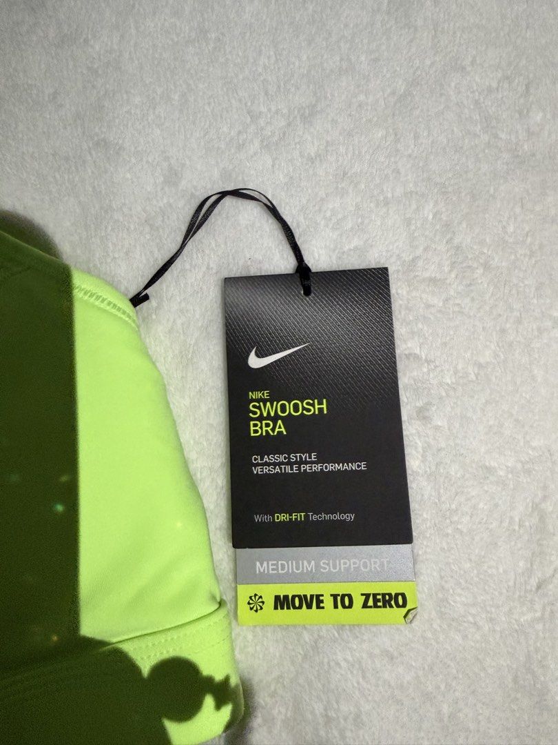 Nike Swoosh Bra (Category: Activewear) located in Cebu City. Submitted by thestylemd (Listing ID 1460906344, Image 3). Description: Nike sports bra with tags Brand new Fits medium Extra .