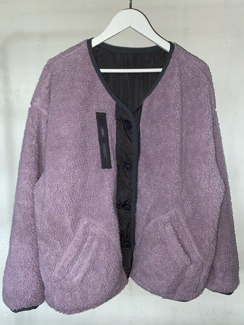 Niko And - Reversible Fleece and Quilted Snap Front Jacket (Category: Coats, Jackets and Outerwear) located in Puerto Princesa. Submitted by something___. (Listing ID 1460764863, Image 1). Description: Niko And - Reversible Fleece and Quilted Snap Front Jacket Tagged Size: 4/Large (Dimension) Length: 28 Width: 25.5 Condition: Excellent Color rate: 9.4 Flaws: None.