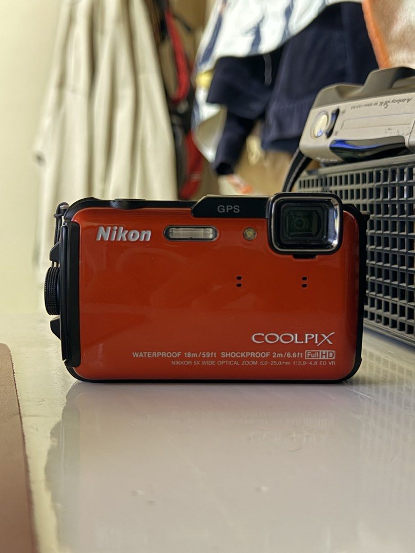 Nikon Coolpix AW110 (Category: Cameras) located in San Jose. Submitted by pjv060783272 (Listing ID 1460880845, Image 1). Description: 16.0 effective megapixel BSI-CMOS sensor F3.9-F4.8, 28-140mm equivalent zoom lens (5X) Optical image stabilization 3-inch OLED display with 614,000 dots Built-in GPS with compass, manometer, landmarks, maps, and tracking Waterproof to 18m, shockproof from 2m, freezeproof to -10C ‘Action Control’ allows for camera c