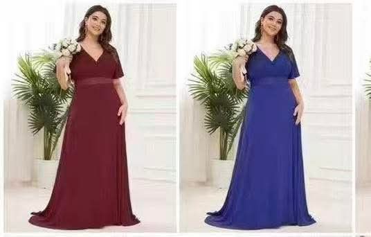 Ninang Gown (Category: Evening dresses & gowns) located in Manila. Submitted by nikita02_kara (Listing ID 1460841680, Image 3). Description: 📌Korean ninang gown garterized at the back with lining assorted colors fit large xl.