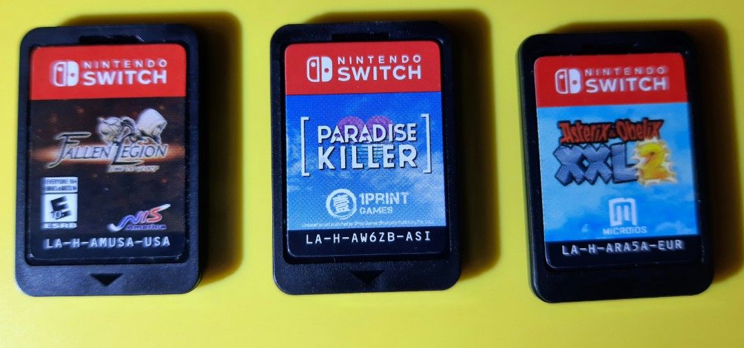 Nintendo switch Game Carts Game no box (Category: Nintendo) located in Quezon City. Submitted by ZeldaMACcloud (Listing ID 1460816624, Image 1). Description: Game Cart Only No Box Good working check & Test Upon meet up Dala nalang kayo switch nyu game Cart Only Fallen Legion - 900 Paradise Killer - 800 Asterix & Obelix XXL2 - 800 all game good working & English meet Up Sm Fairview, Fairview Terraces Mall, Puregold North Commonwealth,Fairview Cent