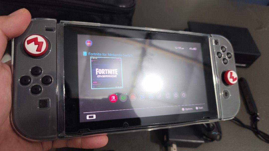 Nintendo Switch v2 "FOR SALE" (Authentic) (Category: Nintendo) located in Taguig. Submitted by love.figures.toy.shop (Listing ID 1460914537, Image 2). Description: Nintendo Switch v2 Complete Set Authentic Nintendo Product From Osaka, Japan "No Box" Come with: - Travel Bag - Travel Pouch - Thumb Grip - Protective Case (Tablet and Joycons) - Thumb Grip Protector - 64gb SD Card.
