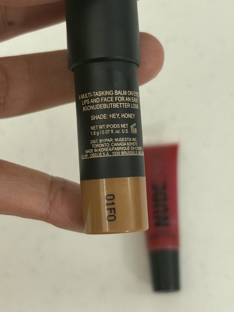 NUDESTIX BUNDLE (Category: Makeup) located in San Juan City. Submitted by cashfrancefashioncosmetics_ph (Listing ID 1460918642, Image 2). Description: NUDE CHERRY 00 LIP lipglace 2ml HEY HONEY-HIGHLIGHTER 1.8g ALL MINIES.