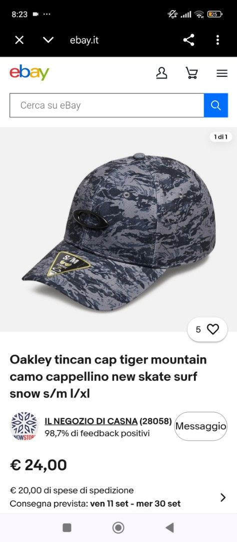 Oakley Tincan Cap Tiger Mountain Camo (Category: Caps & Hats) located in Manila. Submitted by jzk25 (Listing ID 1460809165, Image 1). Description: - Brand: Oakley - Model: Tincan Cap - Pattern: Tiger Mountain Camo - Size: S/M - Condition: Brand new with tags attached - Ideal for: Skate or surf.