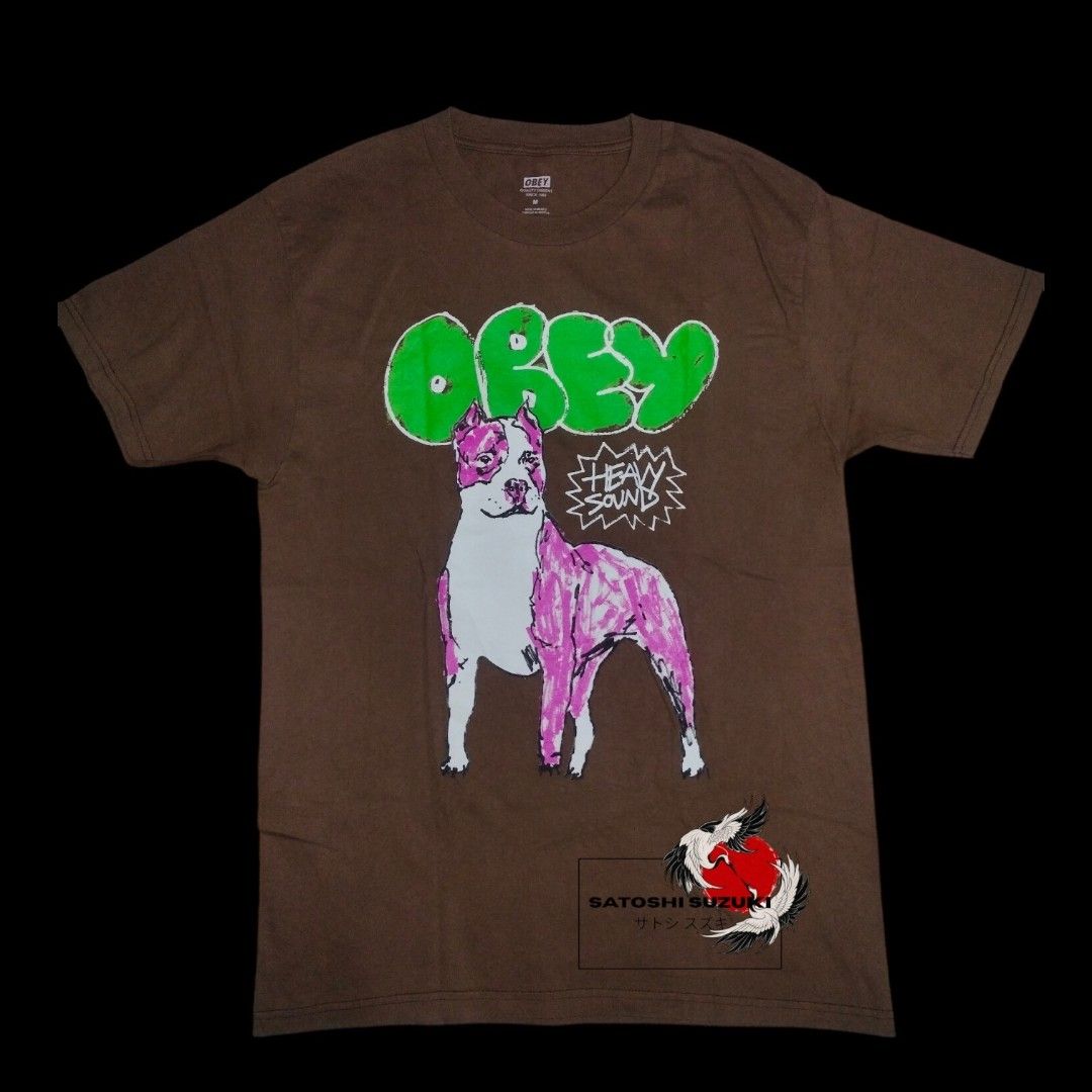 OBEY brown graphic tee (Category: Tshirts & Polo Shirts ) located in Baguio. Submitted by satoshisuzukidesu (Listing ID 1460896149, Image 1). Description: .