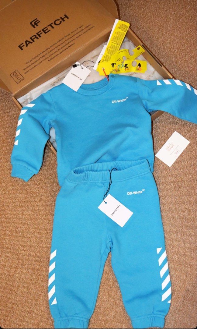 Off white coords (Category: Babies & Kids Fashion) located in Manila. Submitted by beaumontandco (Listing ID 1460718933, Image 1). Description: Worn once Pinang birthday In total i got it around 30k+ Napa mahal sa tax and shipment fee Bought in farfetch pa .